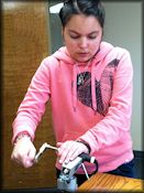 Prepping Clay in Extruder